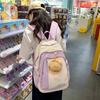 Школьная сумка корейский рюкзак в студенческом стиле для учениц младших классов нишевый милый модный повседневный школьный рюкзак в иностранном стиле для девочек простой рюкзак