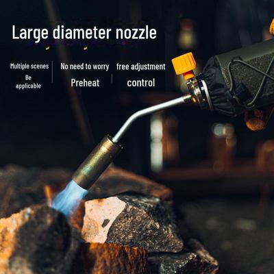 Ручной пистолет-распылитель для барбекю на открытом воздухе с карточным зажиганием и алюминиевой трубкой-растопителем — идеально подходит для сжигания свиной щетины и приготовления барбекю без лишних хлопот.