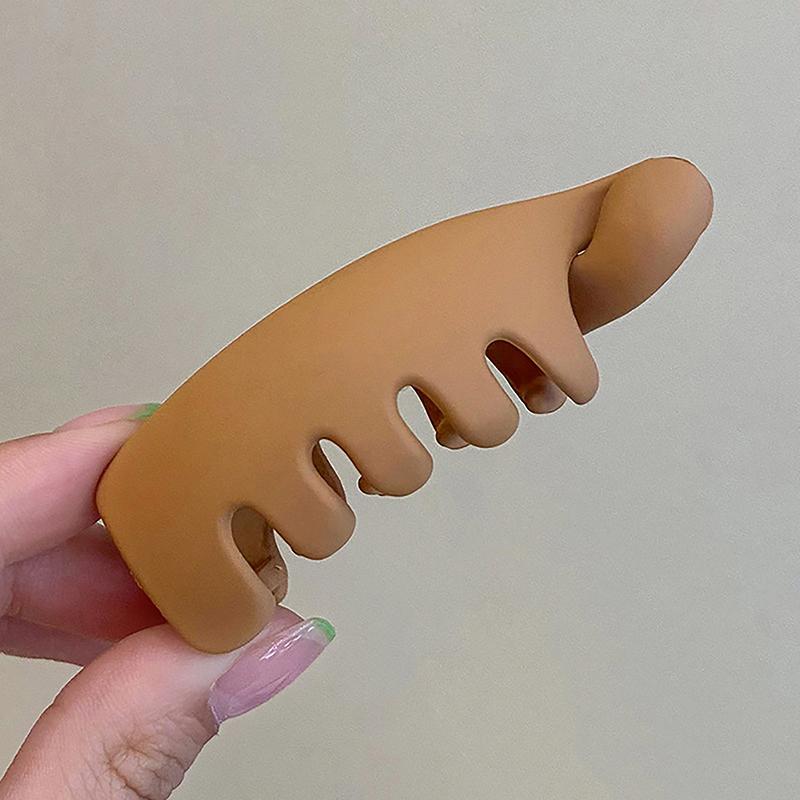 Матовые высокие зажимы для хвоста, сплошной цвет, зажим «банан», женские аксессуары для прически, модные заколки для хвоста, когти, заколки для волос