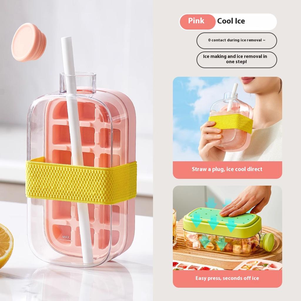 Gianxi Форма для льда Ледяная сетка Бутылка для воды Бытовая Пищевой класс Прессованный лед Коробка для хранения Артефакт для льда