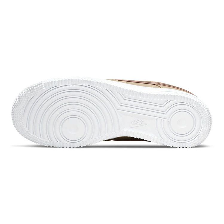 Nike Air Force 1 07 Essential Hemp Metallic Rose Gold Женские кроссовки Коричневые светло-мягко-розовые белые DD1523-200