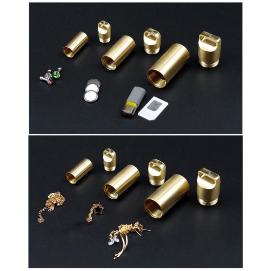 Водонепроницаемый контейнер для таблеток Yousheng, чехол для аксессуаров EDC, хорошая герметизация, мини-размер, многоцелевой металлический контейнер для хранения на открытом воздухе, сухая коробка