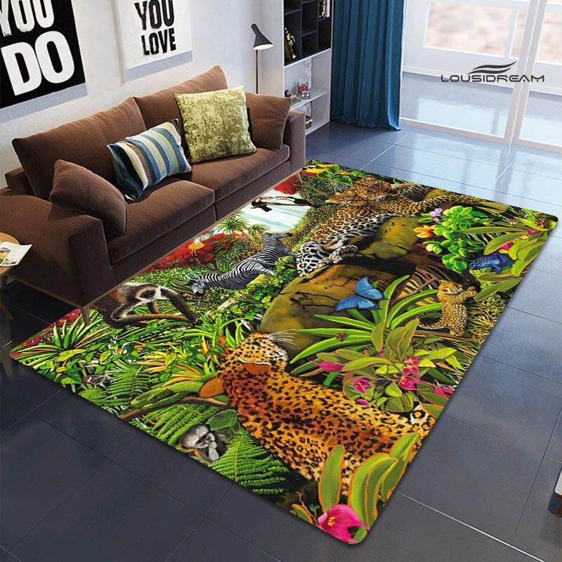 3D ковер с животным принтом, детский игровой ковер для гостиной, спальни, красивый ковер, нескользящий коврик, реквизит для фотосъемки, подарок