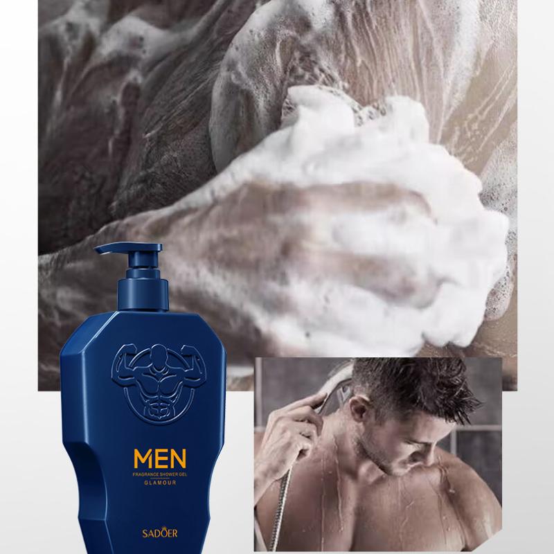 Мужской гель для душа SADOER Milky Foam Cleansing Body Fragrance Body Wash