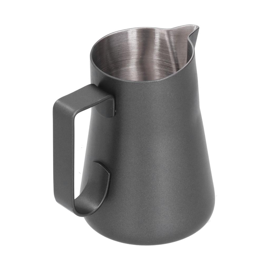 Stainless Steel Frothing Cup Coffee Frothing Pitcher Milk Frothing Jug with Long Diversion Mouth350ml