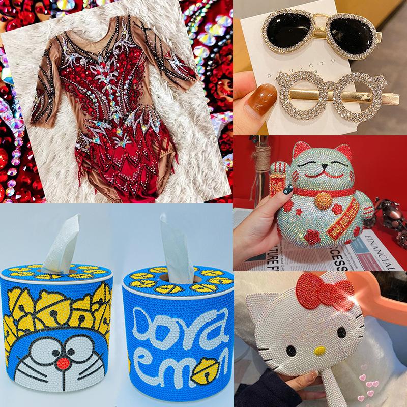 Имитация австрийского горячего алмазного маникюра Стеклянное плоскодонное сверло Клей для страз Аксессуары для одежды своими руками Термоплавкий клей для нижнего сверла