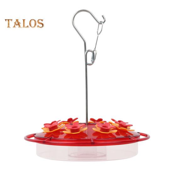 Кормушка для колибри 450 мл с насестом и портами для кормления, подвесная кормушка для диких птиц для декора сада и заднего двора