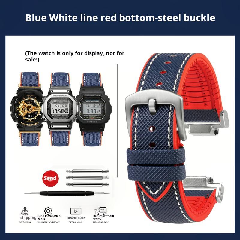 Dw5600 Сделай сам Для Casio G-SHOCK DW-5600 GW-B5600 GW-M5610 GM-2100 GA-2100 Ремешок для часов GM GA-110 фторкаучук Аксессуары для ремешка часов