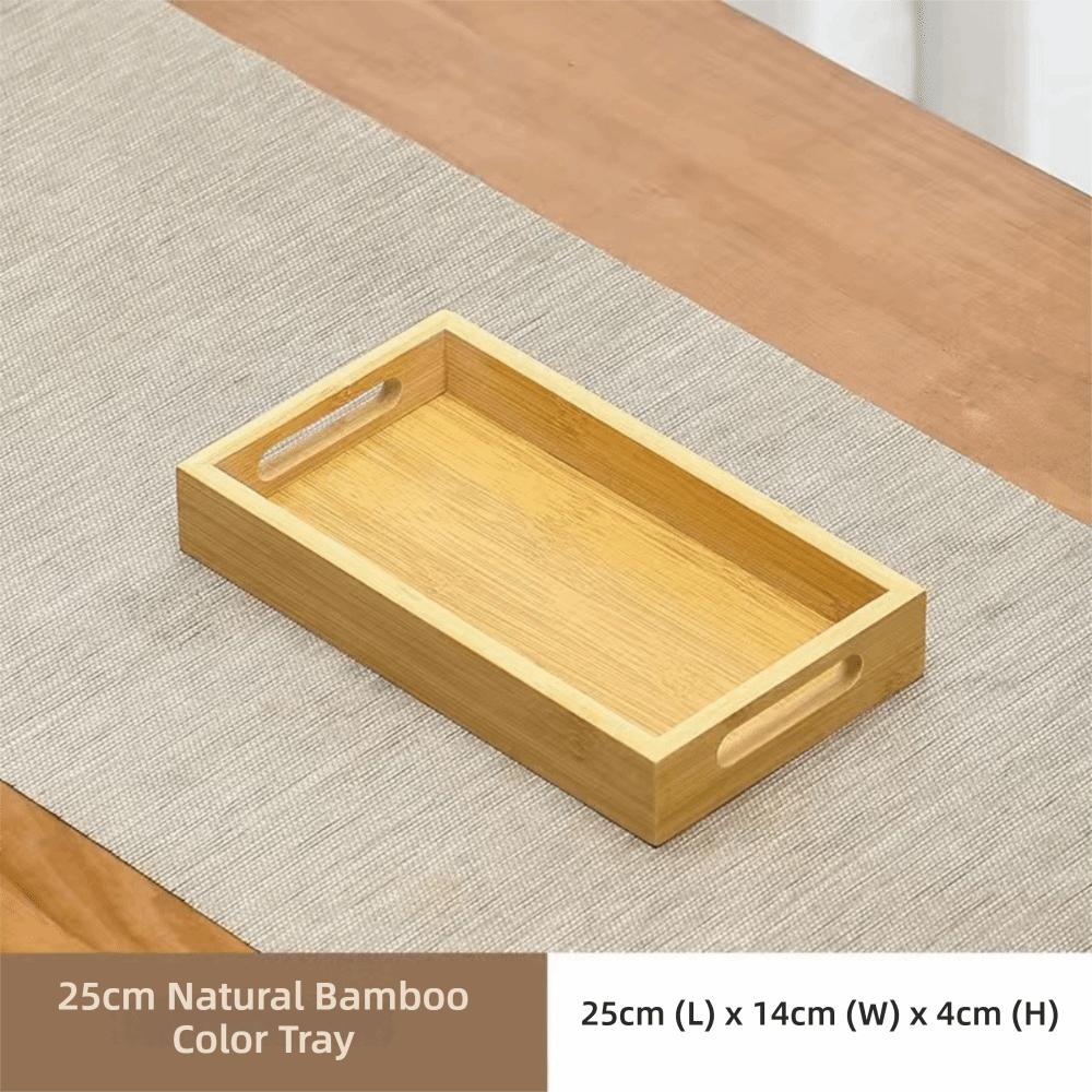 Walnut Color Food Storage Trays With Handle Dessert Pallet Decorate Tray Display Plate  Bathroom