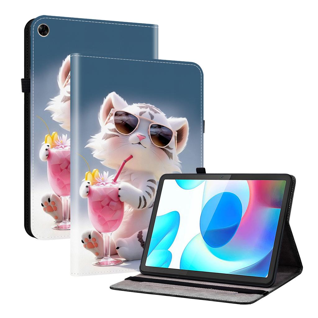 Чехол для планшета Realme Pad из искусственной кожи — 11 стилей! Прочный, с 2 слотами для подставки, держателем для карандашей и слотами для карточек, гибкая задняя крышка из ТПУ