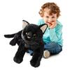 Плюшевая игрушка Черный Кот Алин Набивная Игрушка Черный Котенок Кукла Подушка Мальчики Девочки Мягкие Игрушки Детские Подарки на День Рождения Популярные Игрушки 2023