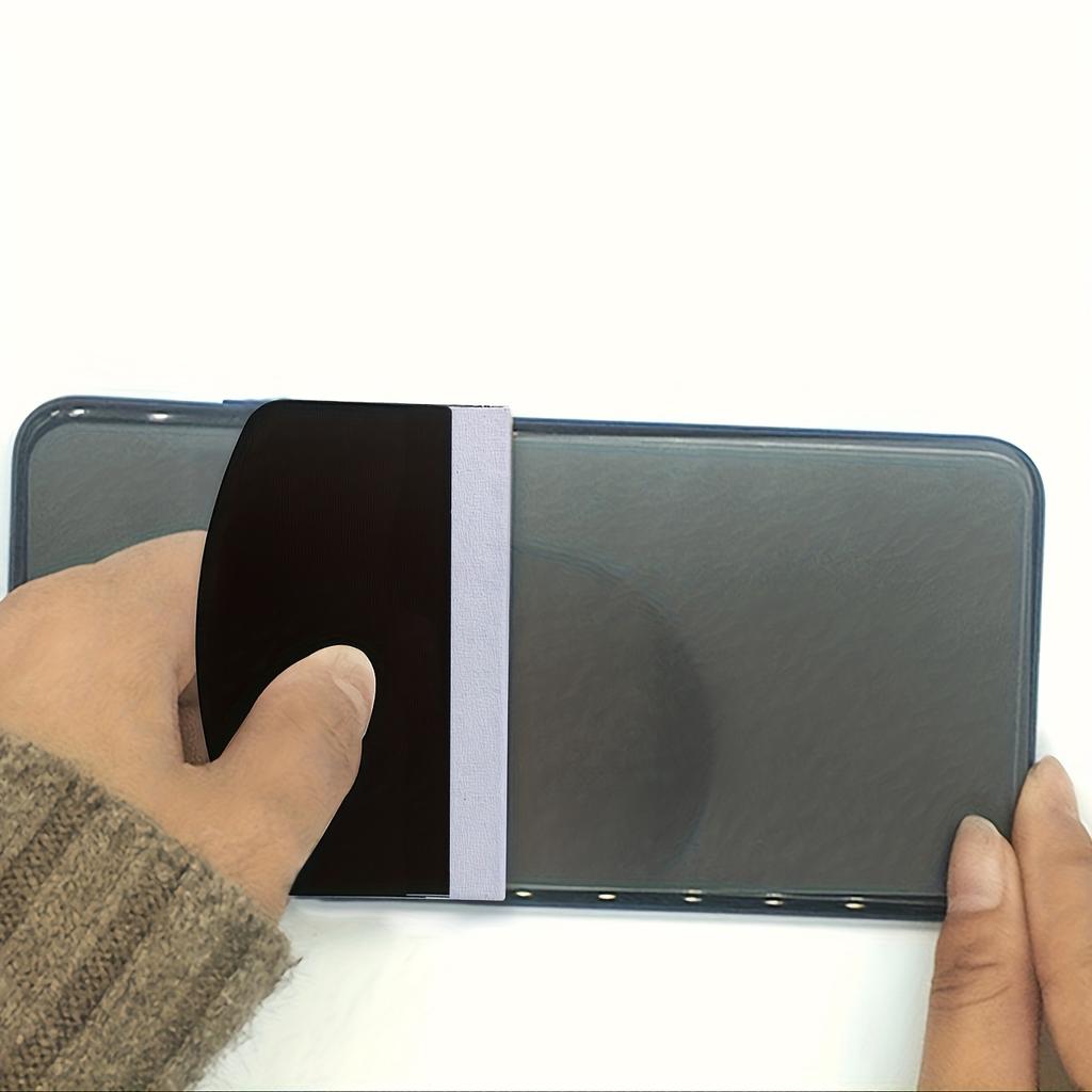 Инструменты для защиты экрана телефона Удаление пузырьков, Пластиковый скребок, Большая универсальная пластиковая подложка Мягкий толкатель, Батарея в комплект не входит