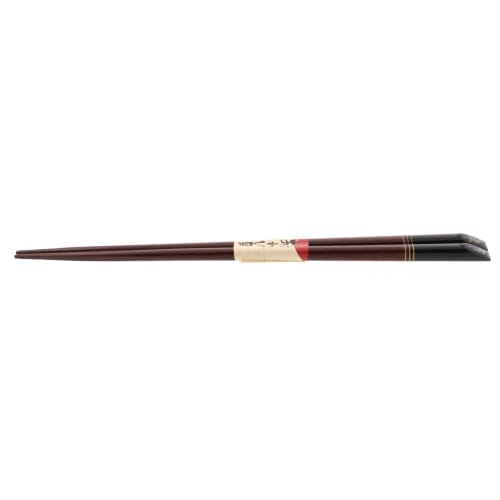 Natural Wood Lacquered Chopsticks with Abalone Shell and Rabbit Design, 23cm