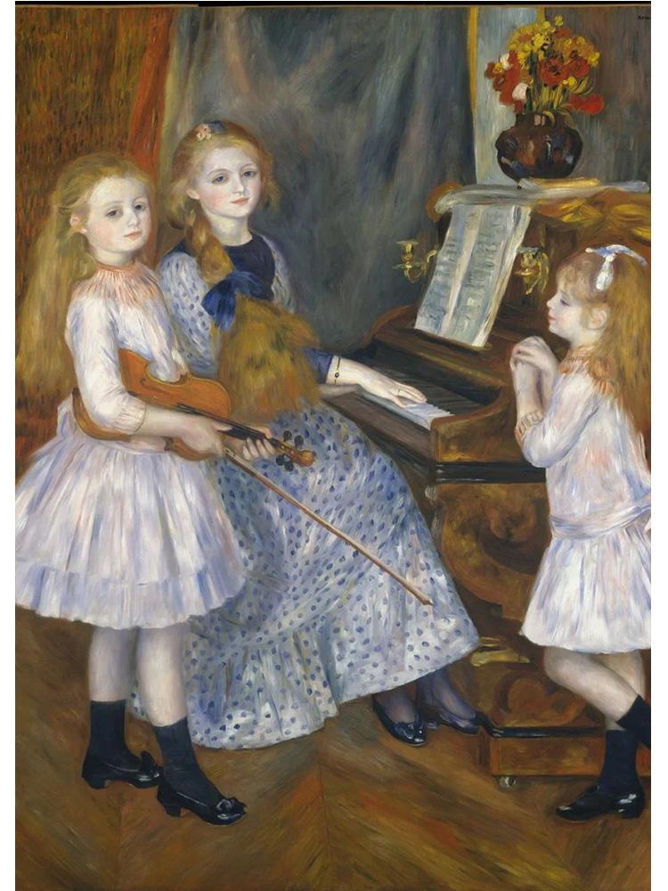 Французский импрессионист Огюст Ренуар, картина с принтом плаката, холст, картина на берегу моря, настенное искусство для галереи, домашний декор для комнаты