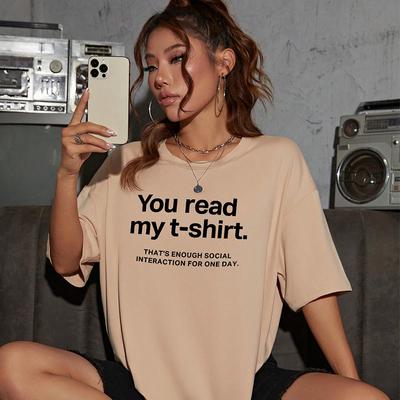 Футболка «Your Read My» с надписью Street, хип-хоп, футболки с принтом, женская хлопковая брендовая дышащая повседневная одежда с короткими рукавами, женская одежда