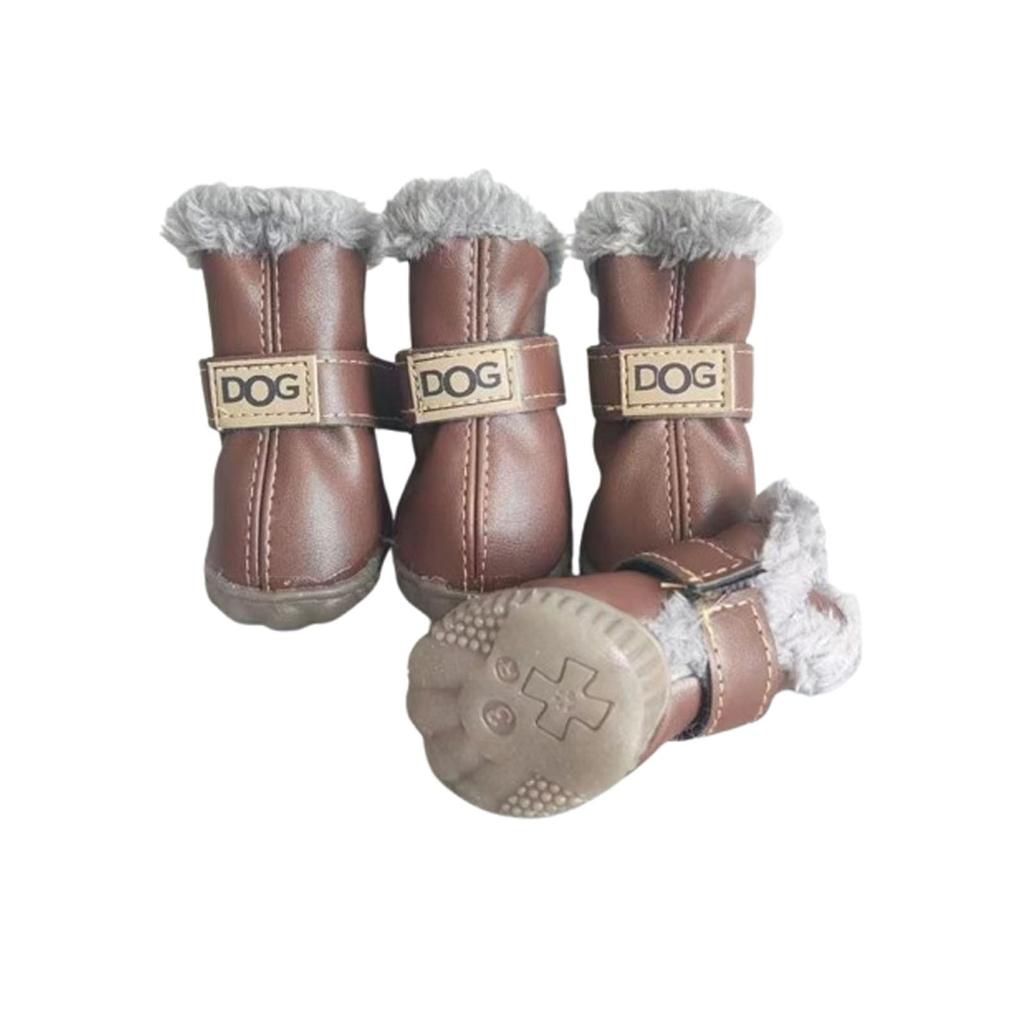 Обувь для собак Обувь из хлопка для домашних животных Зимние сапоги для снега