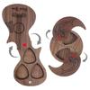 Wood Pick Storage Box Rotating Open Guitar Plectrums Cases Box Light Weight Portable Guitar Pick Holder Enduring