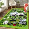 1Pc Rick Morty Quotes Mashup Rug, Office Carpet Indoor Outdoor Doormat, Non-Slip, Comfortable, Living, Christmas Halloween, Xmas Gift L1330