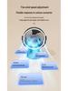 Multifunctional Wall-Mounted Clip Fan with Night Light - Ideal for Dorms & Offices