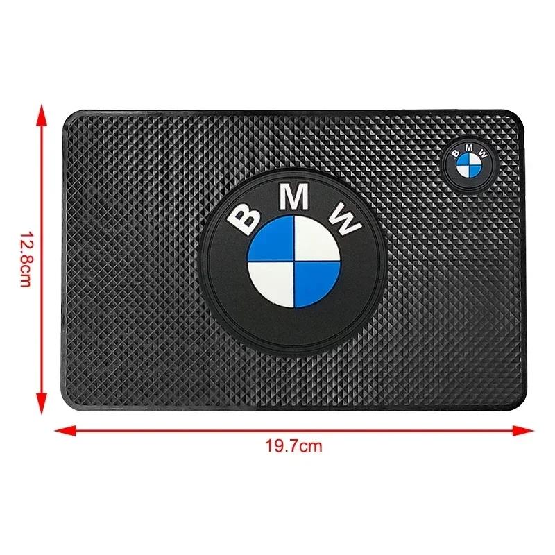 2025 E46 For BMW 1Pcs Car Emblem Anti Slip Pad Phone Holder Non-Slip Mat Car Stlying For BMW M Performance M3 M5 M6 F01 F20 F10