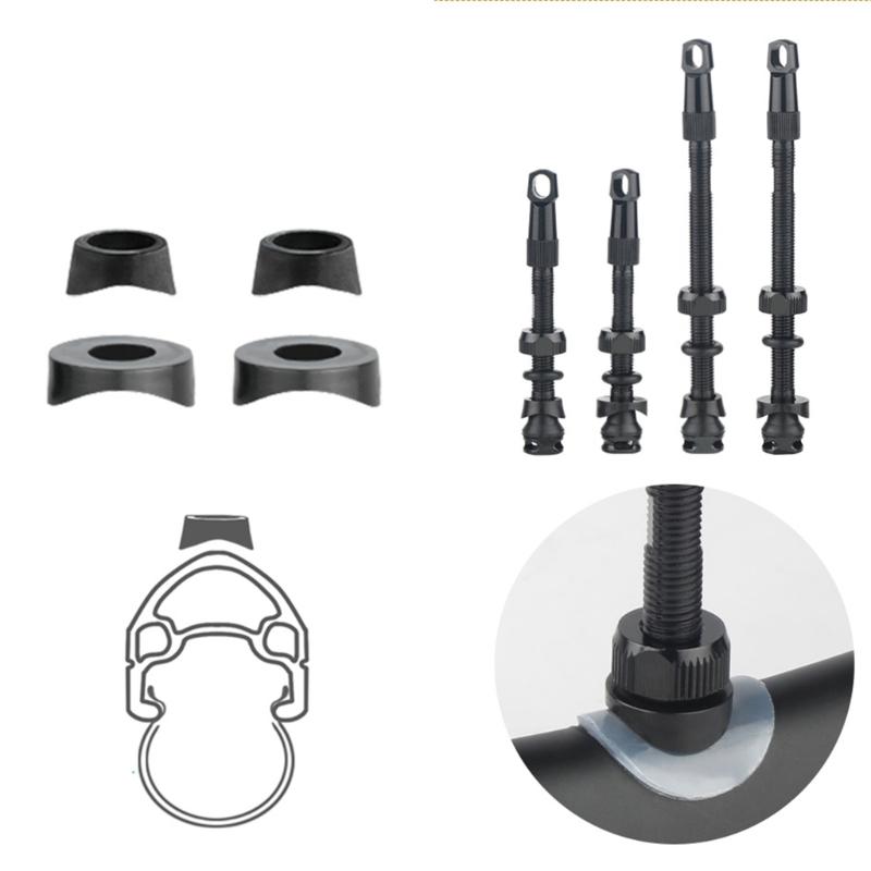 Длинные алюминиевые велосипедные ниппели Легкие велосипедные ниппели Велосипедные бескамерные ниппели Шток для велоспортивного мероприятия