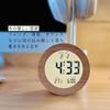 Настольные часы Будильник Цифровые часы Деревянные Натуральные Календарь Дисплей Дисплей Температуры Милые Круглые Квадратные Прикроватные Спальня Тихие (Площадь)