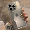 Luxury Shockproof Clear Hard Phone Case For iPhone 15 14 13 12 11 Pro Max X XR XS 7 8 Plus SE2 Silicone Bumper Transparent Cover