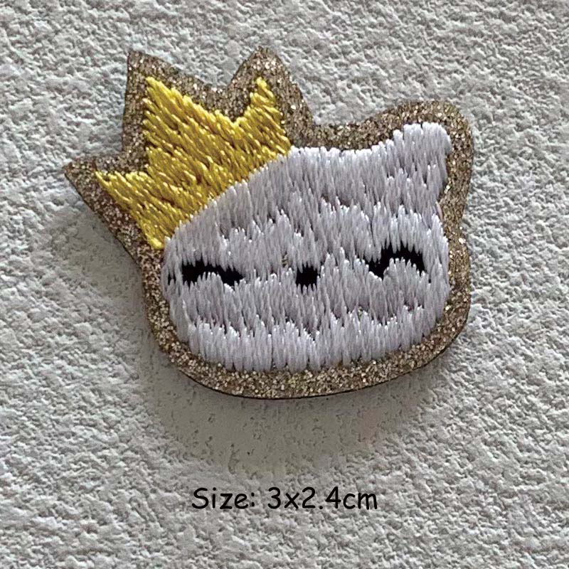 Rabbit Carrot Fox Fish Self Adhesive Clothing Patch Embroidery Thermal Patches DIY Heat Transfer Stickers Garment Accessory Fashion New