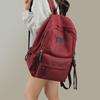 Women's Backpack Vintage Red Christmas Gift School Bags for Girls,Washed Casual Daypack with Classic Charm,Lightweight Large Capacity Holiday