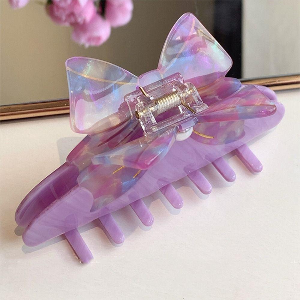 Уксусная кислота бант заколка для волос бант ацетат бант волос коготь милый ежедневный