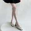 Сексуальные розовые колготки женские Collant Femme тонкие прозрачные колготки ажурные колготки с татуировкой Collant Femme Medias Fantaisie чулочно-носочные изделия