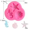 3D Mermaid Tail Seashell Seahorse Seaweed Turtle Dolphin Cake Decorating Tools Cupcake Topper Kitchen Marine Theme Fondant Mold