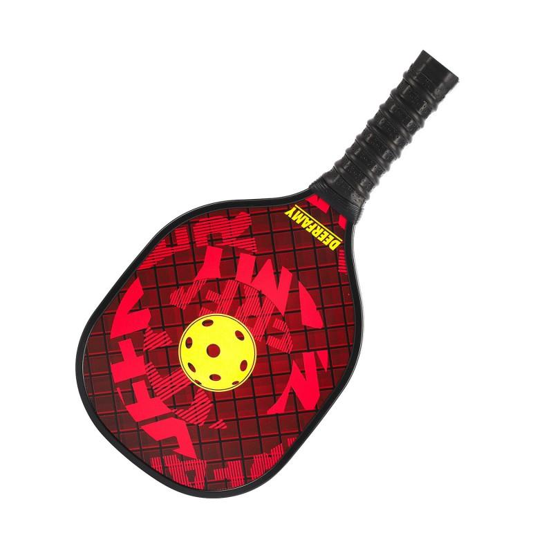 Wooden Pickleball Paddle Set Kids With 4 Balls Carry Bag Lightweight Outdoor Beach Sport Equipment