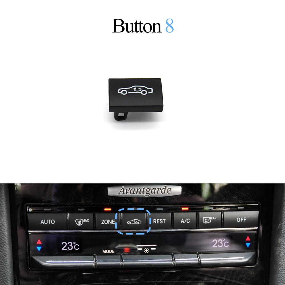 Car Front Console Air Conditioner AC Heater Climate Control Button Cover For Mercedes Benz E Class W212 W207 E200 E250 E300