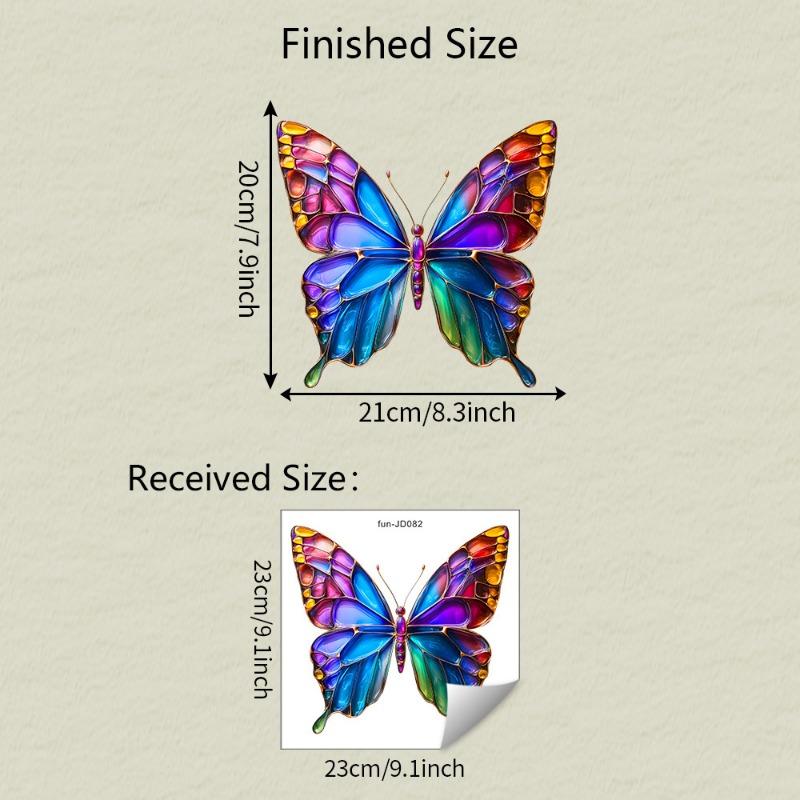 Painted Butterfly Balcony Glass Window Home Beautification and Decoration Electrostatic Uv Window Sticker