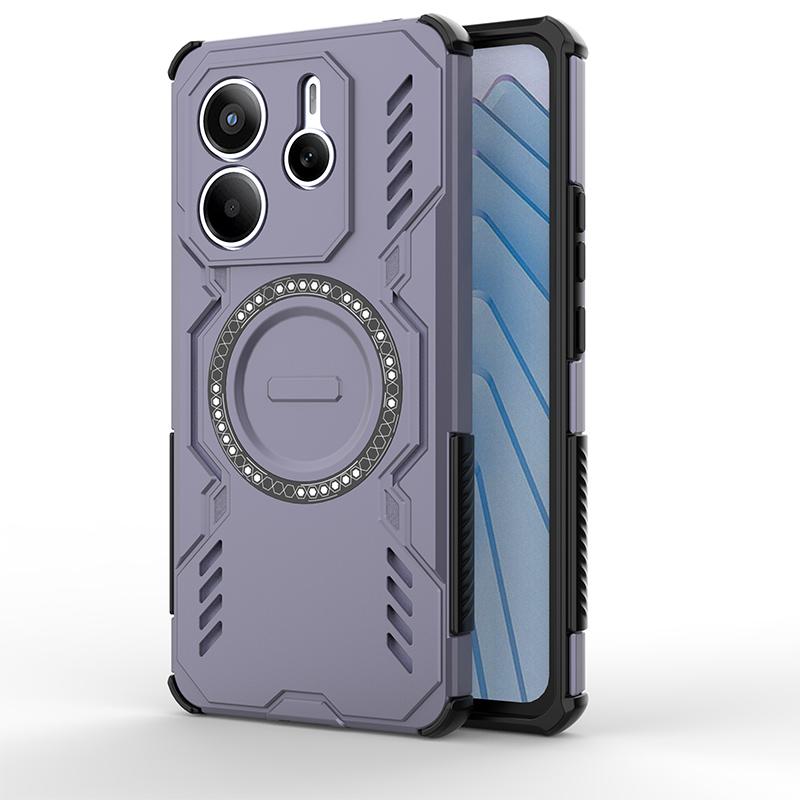 Магнитный чехол для Xiaomi Redmi Note 14 5G Чехол Redmi Note 14 5G Capas Задняя адсорбция Беспроводная зарядка Fundas Redmi Note 14 5G