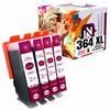 Inkdigo 364 XL Ink Compatible with HP DeskJet 3070A D5445 OfficeJet 4610 TÜV Certified