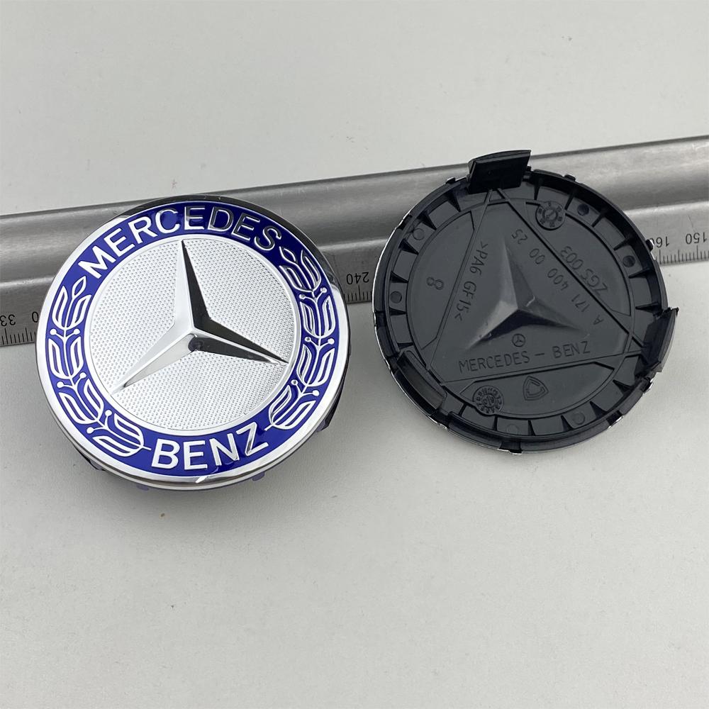 4pcs--75mm Wheel Hub Cap Emblem Replacement For Mercedes Benz AMG C180 C200 E260 E300 ML350 W230 W204 W205 W210 W211 A1714000025