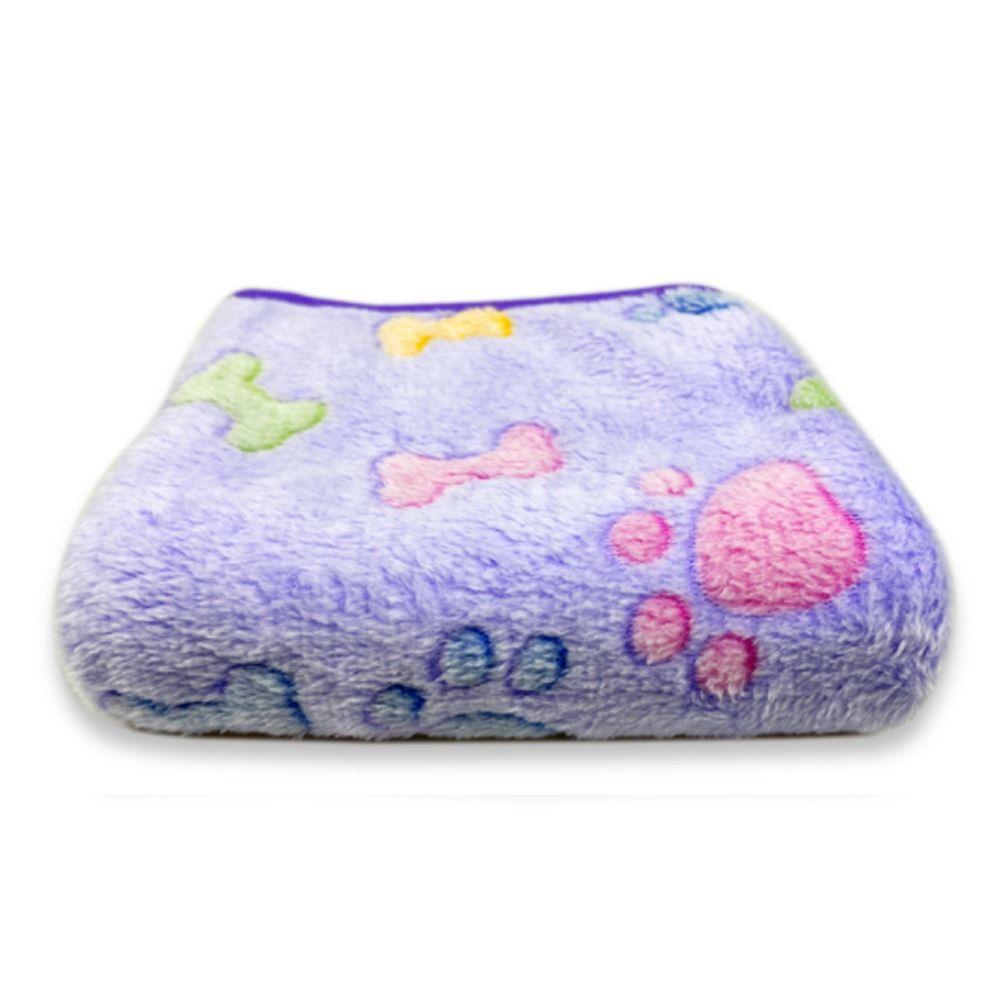 Fluffy Soft Warm Bone Pattern Dogs Plush Pet Blanket Winter Quilt Fleece Blanket Flannel Blanket