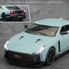 1/24 Niaasn GTR 50 Модель спортивного автомобиля из сплава Литые металлические модели Гоночный автомобиль Модель Звуковая и световая симуляция Коллекция Детская игрушка Подарок
