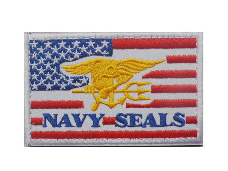 Вышитая нашивка на липучке Navy SEALs для зарубежных клиентов
