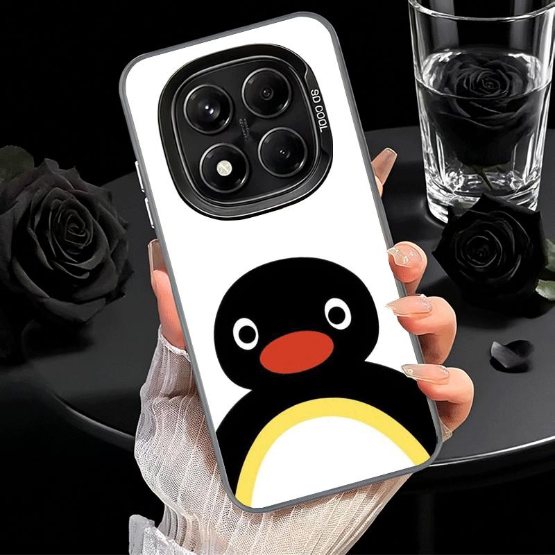 Мультяшный чехол P-Pingu Пингвин Ударопрочный чехол для телефона для Xiaomi Redmi Note 15 14 13 12 Pro Plus 11 11S 11T 5G Чехол Защита от падения Fundas