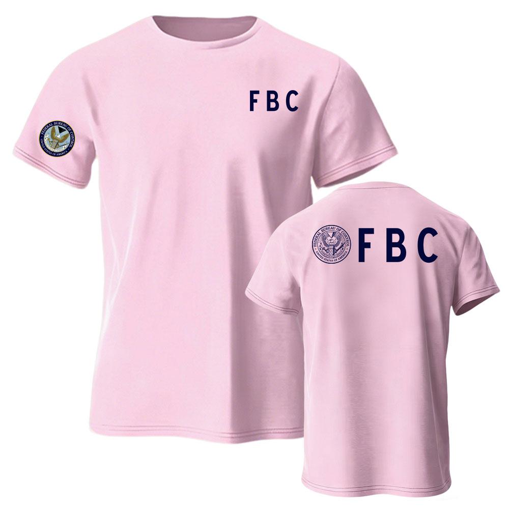 Унисекс Уличная одежда FBC Федеральное Бюро Контроля Футболка с коротким рукавом Свободная с круглым вырезом Модная Летняя Повседневная Мужская Футболка Мерч
