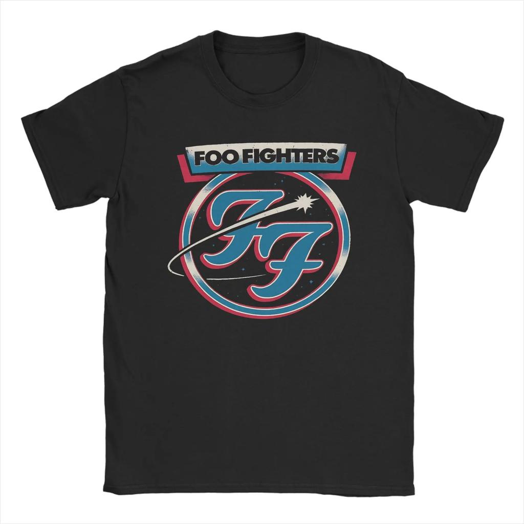 F-Fighters Graphic Print T Shirt Rock Band Cotton Clothing Trendy Short Sleeve Unisex Round Neck Tee Shirt Printed T-Shirt