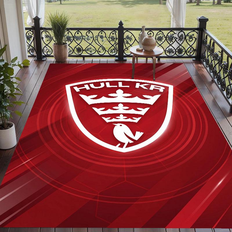 Soft Floor Carpet Hull KR Pattern Area Rug Decorative Mat For Home Room Decoration