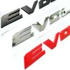 ABS Letters Decals Car Rear Trunk Emblem Sticker for Mitsubishi Evolution X Badge EVO Lancer 9 10 ASX L200 Pajero Eclipse