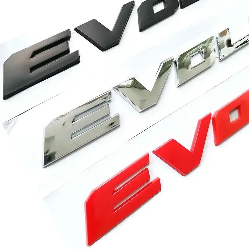 ABS Letters Decals Car Rear Trunk Emblem Sticker for Mitsubishi Evolution X Badge EVO Lancer 9 10 ASX L200 Pajero Eclipse
