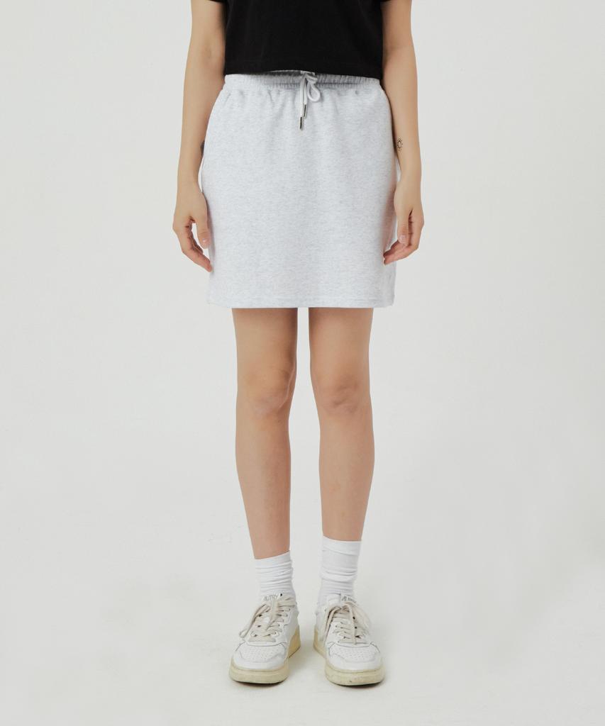 Awesome Studio Women'S Sweat Mini Skirt Grey White