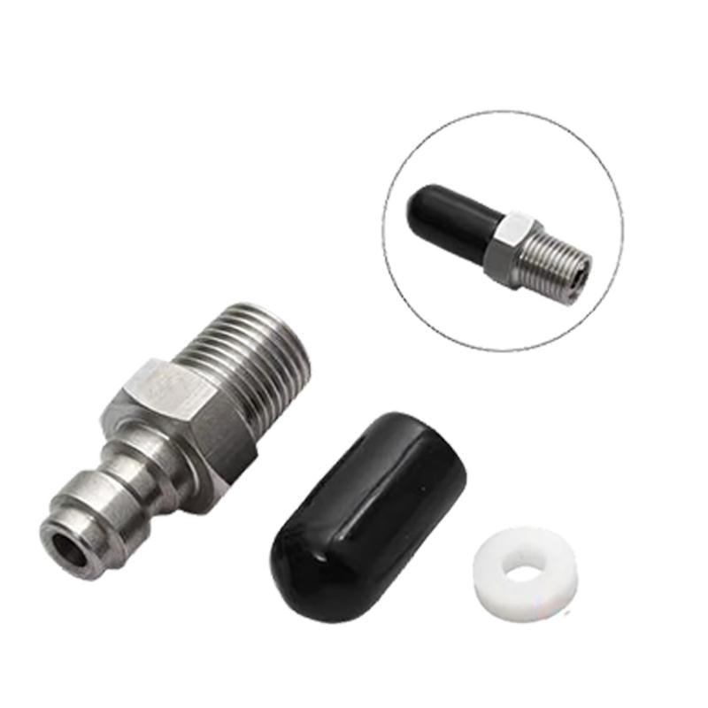 Быстроразъемные клапаны M10x1 / 1/8NPT / 1/8BSP с наружной резьбой, быстросоединяемые фитинги 8 мм для насосов высокого давления, 1-ходовые клапаны