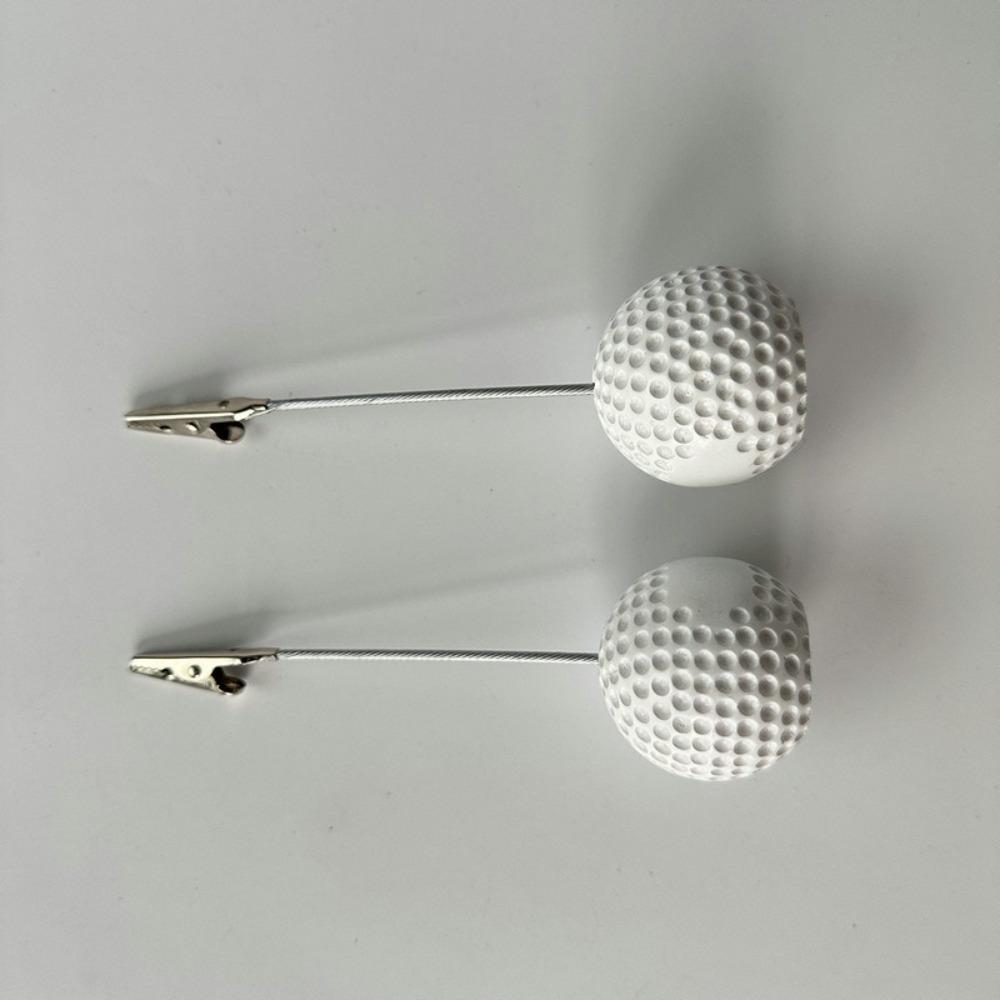 3pcs Memo Holder White Golf Ball Base Resin Stable Base Photo Clip Multifunction Memo Clamp Golf Event